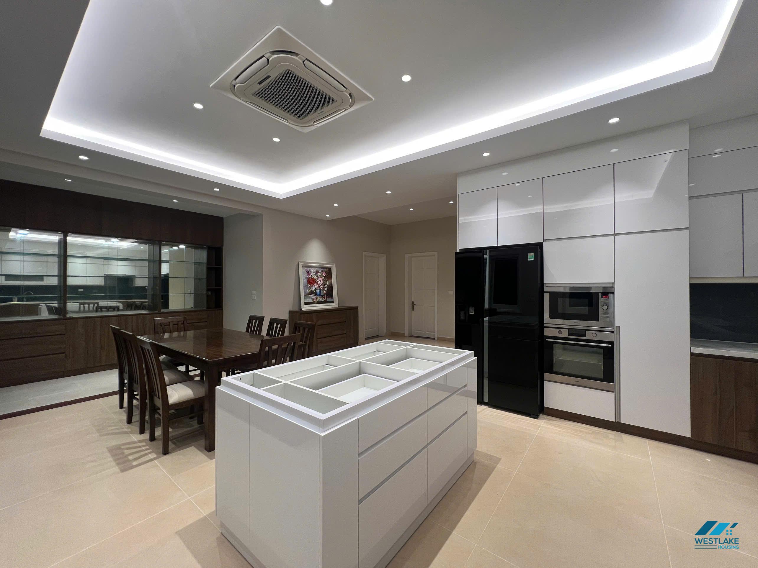 Renovated morden house for rent in D block, Ciputra, Tay Ho ward, Ha Noi