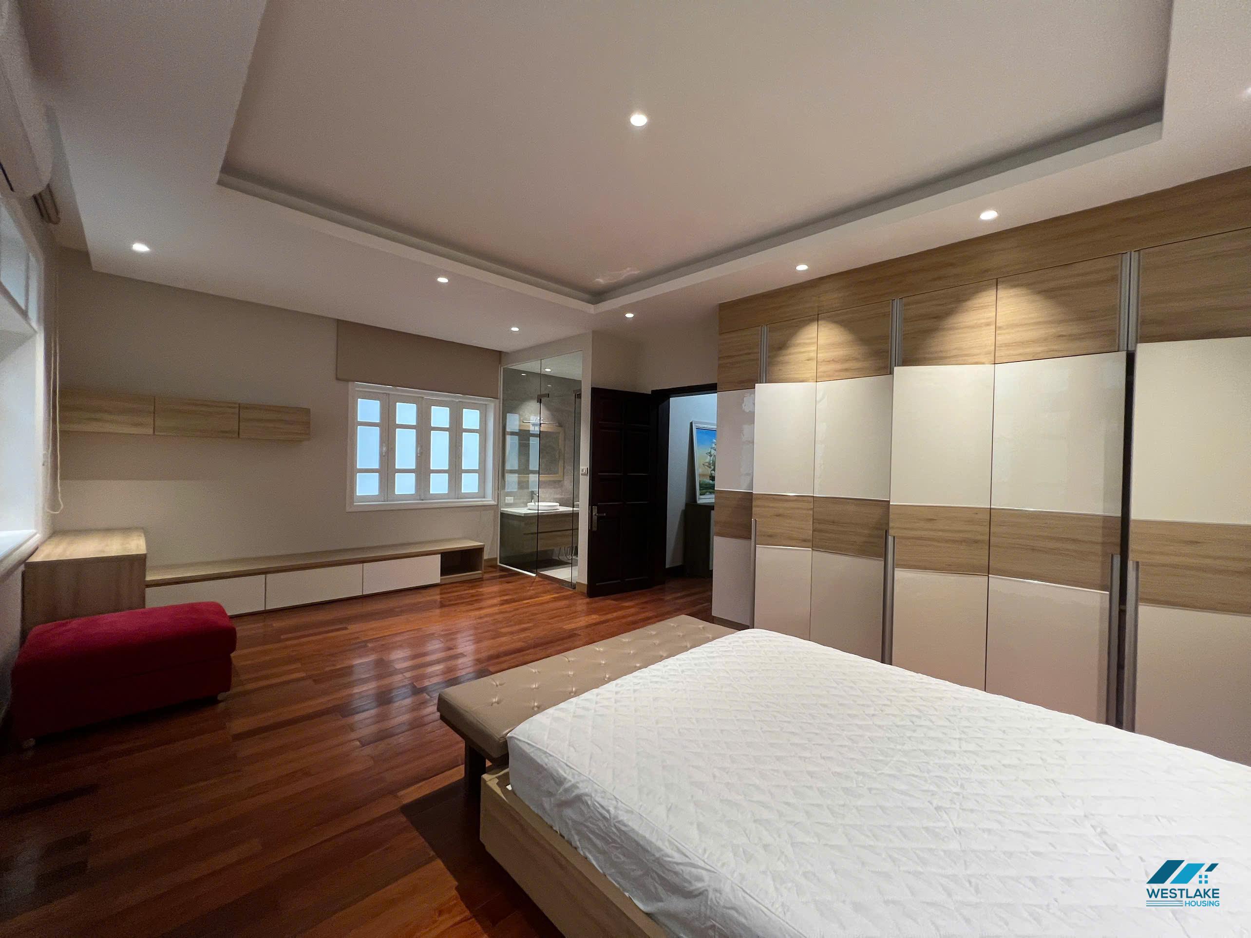 Renovated morden house for rent in D block, Ciputra, Tay Ho ward, Ha Noi