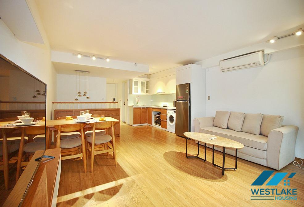 Lovely 01 bedroom duplex apartment for rent on Xuan Dieu street, Tay Ho, Ha Noi