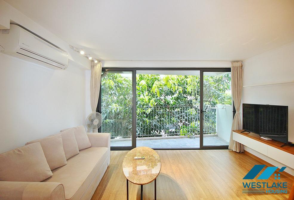 Lovely 01 bedroom duplex apartment for rent on Xuan Dieu street, Tay Ho, Ha Noi