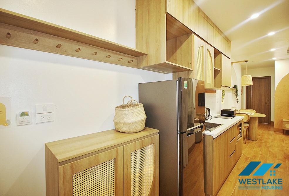 Lake view 01 bedroom apartment for rent on Vu Mien street, Tay Ho, Ha Noi