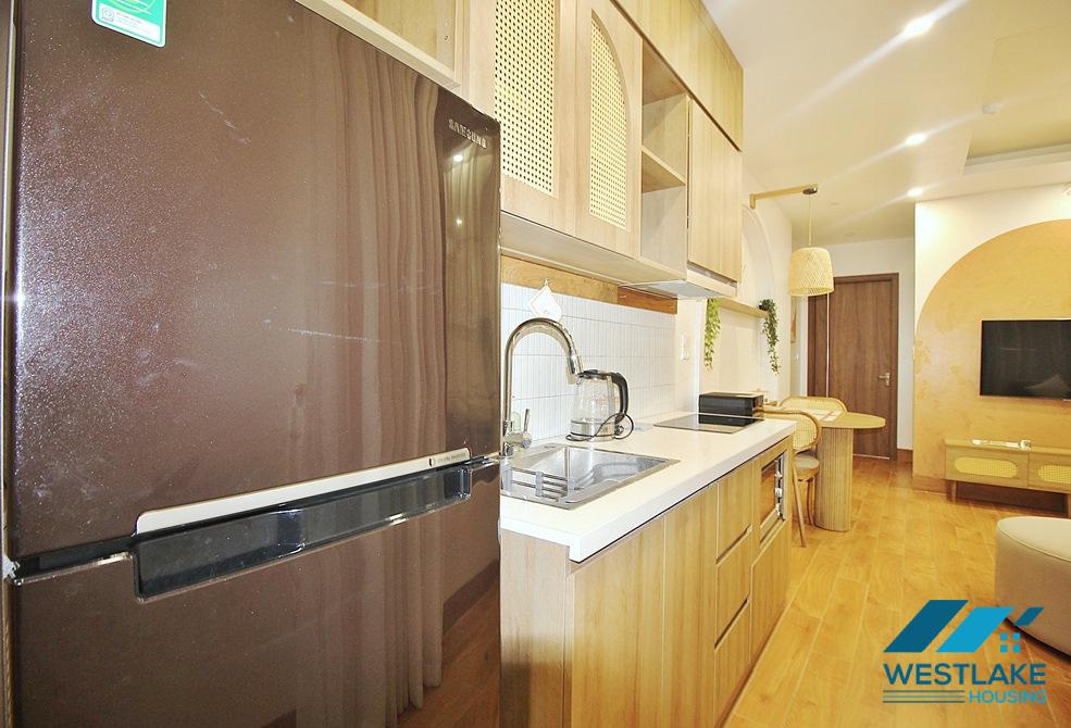 Lake view 01 bedroom apartment for rent on Vu Mien street, Tay Ho, Ha Noi
