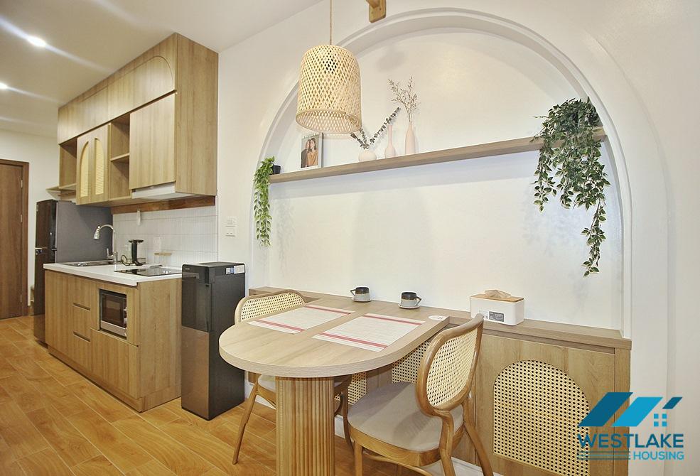 Lake view 01 bedroom apartment for rent on Vu Mien street, Tay Ho, Ha Noi