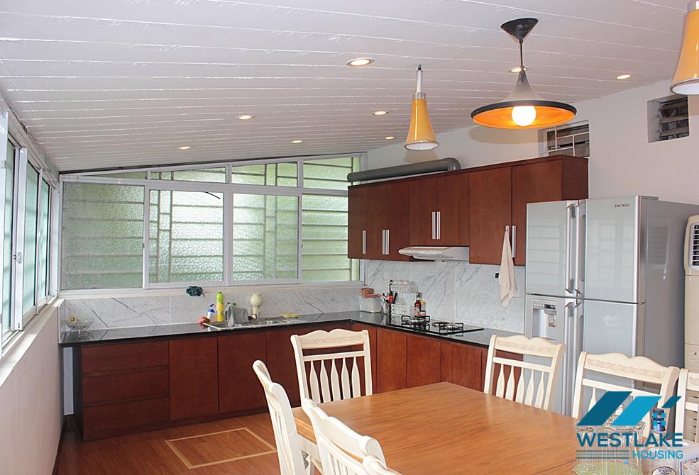 A house with big garden for rent in An Duong, Tay Ho, Ha Noi