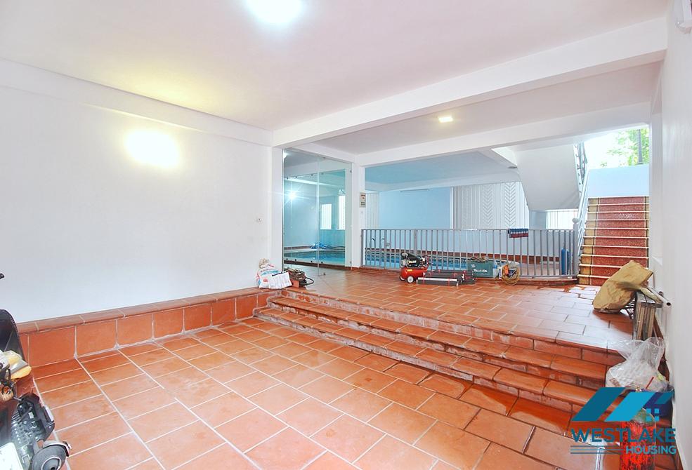 Four bedrooms house with in-door pool for rent in Tay Ho ward, Ha Noi