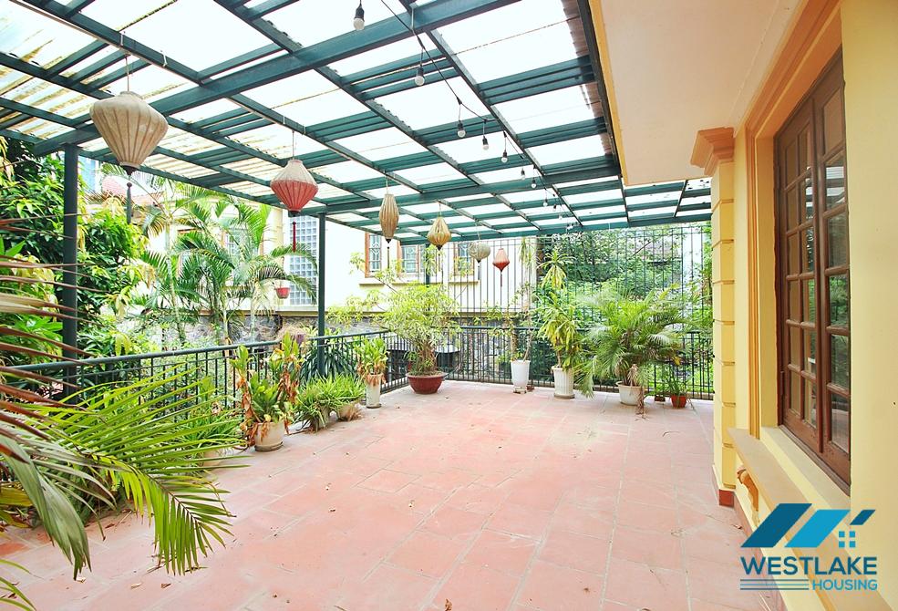 Spacious garden house with out-door pool for rent in Tay Ho, Ha Noi