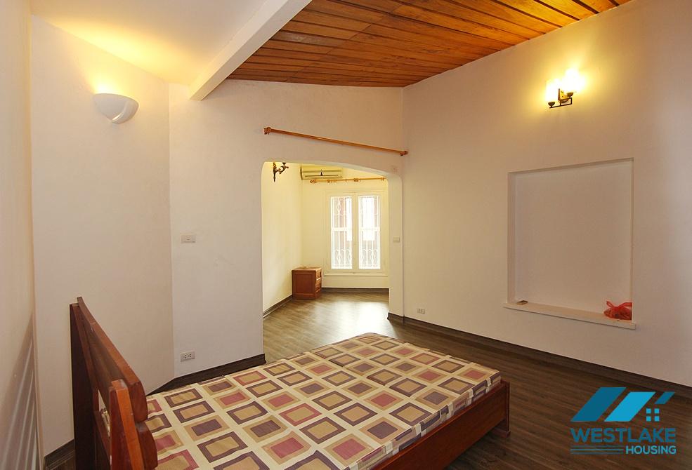 Beautiful house with large yard and lake view available for rent in Westlake area, Tay Ho, Ha Noi