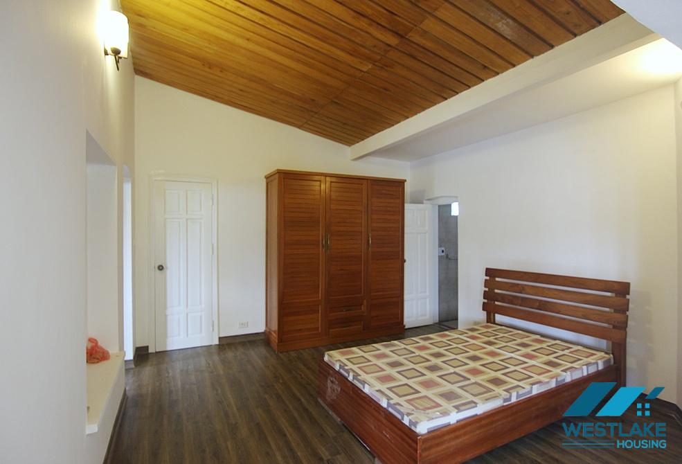 Beautiful house with large yard and lake view available for rent in Westlake area, Tay Ho, Ha Noi