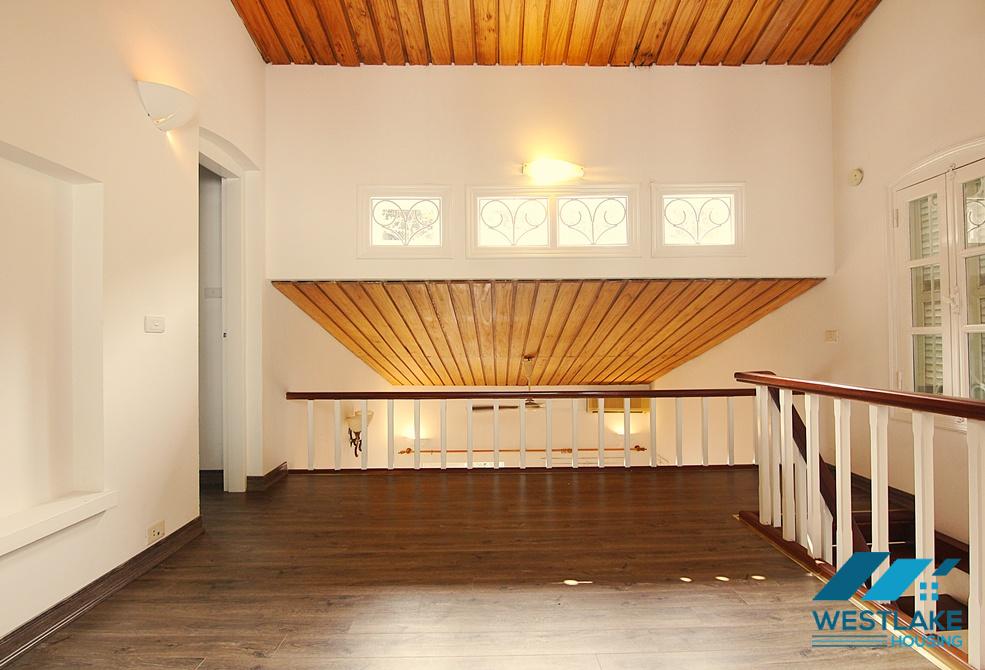 Beautiful house with large yard and lake view available for rent in Westlake area, Tay Ho, Ha Noi