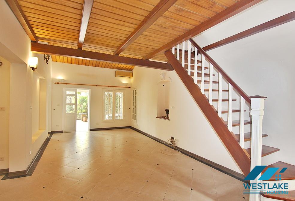 Beautiful house with large yard and lake view available for rent in Westlake area, Tay Ho, Ha Noi