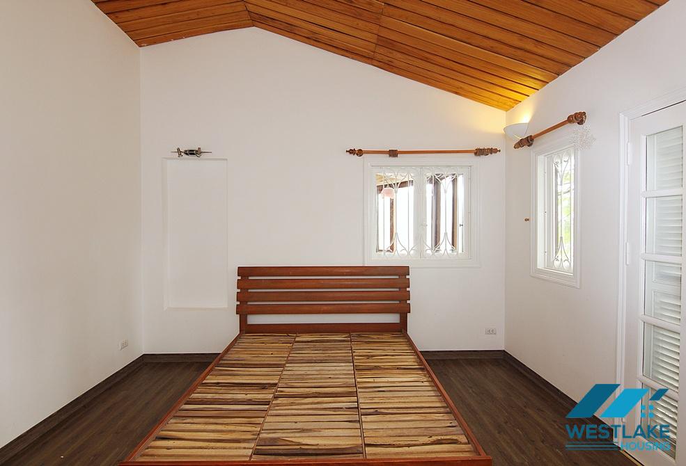 Beautiful house with large yard and lake view available for rent in Westlake area, Tay Ho, Ha Noi