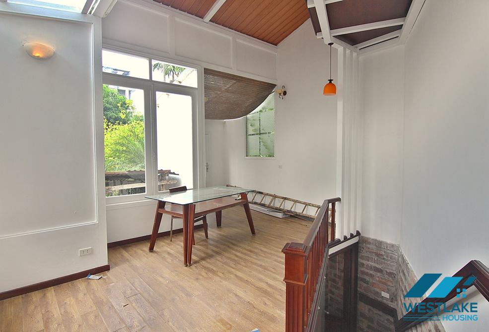 Beautiful house with large yard and lake view available for rent in Westlake area, Tay Ho, Ha Noi