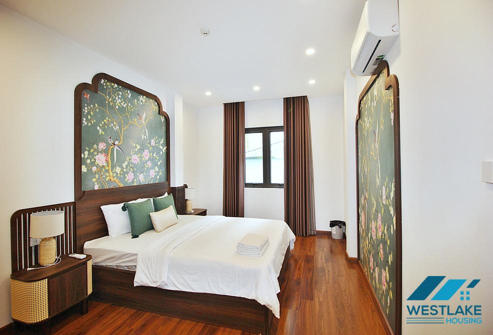 A charming and spacious four bedrooms for rent on Xuan Dieu street, Tay Ho, Ha Noi