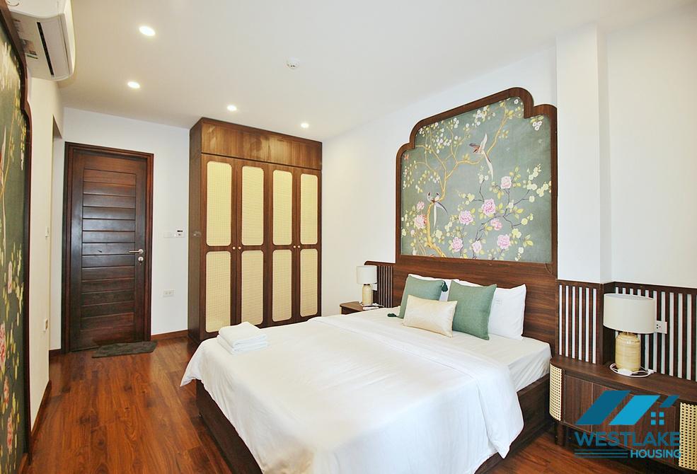 A charming and spacious four bedrooms for rent on Xuan Dieu street, Tay Ho, Ha Noi