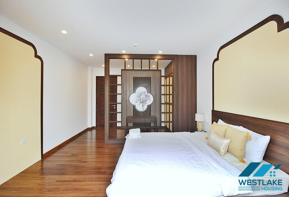 A charming and spacious four bedrooms for rent on Xuan Dieu street, Tay Ho, Ha Noi