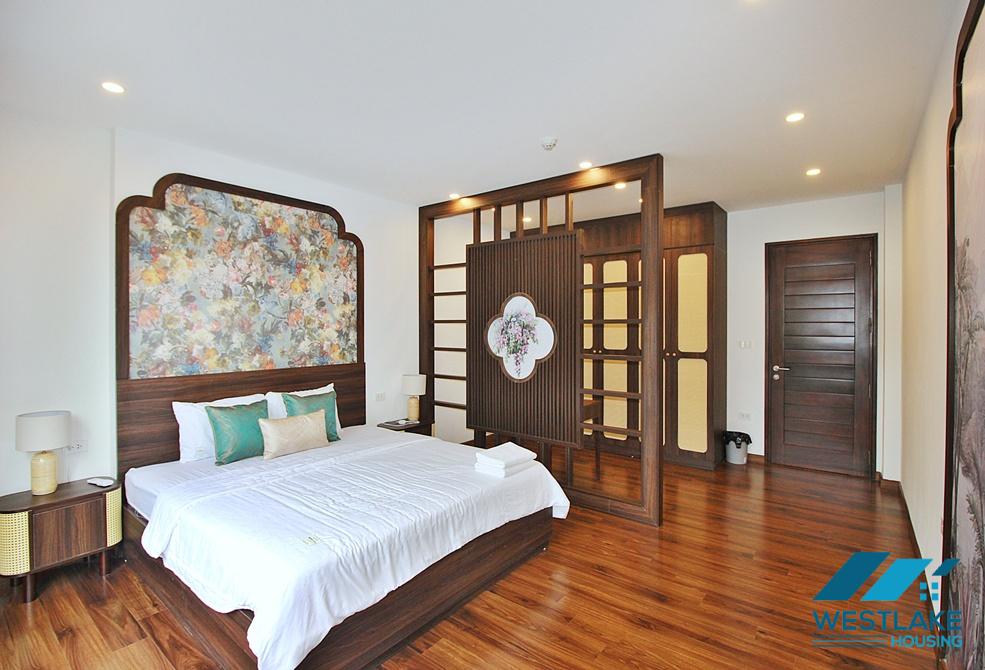A charming and spacious four bedrooms for rent on Xuan Dieu street, Tay Ho, Ha Noi