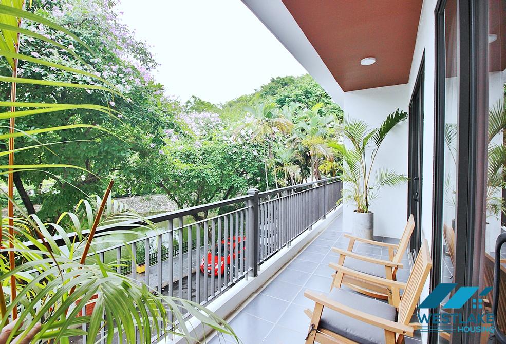 A charming and spacious four bedrooms for rent on Xuan Dieu street, Tay Ho, Ha Noi