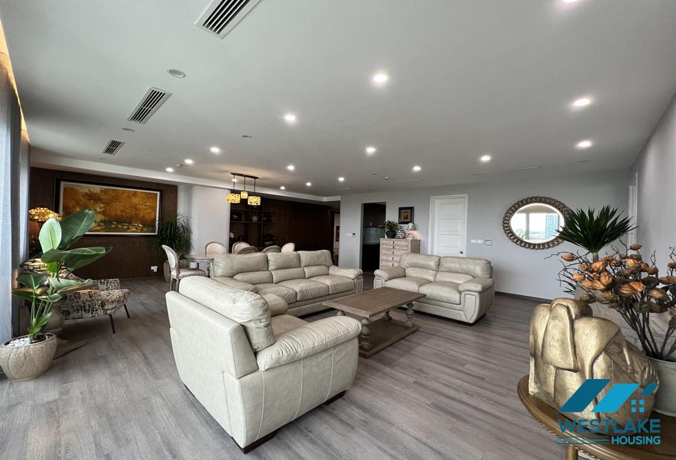 Beautiful new apartment fully furnished for rent in Ciputra, Tay Ho ward, Ha Noi