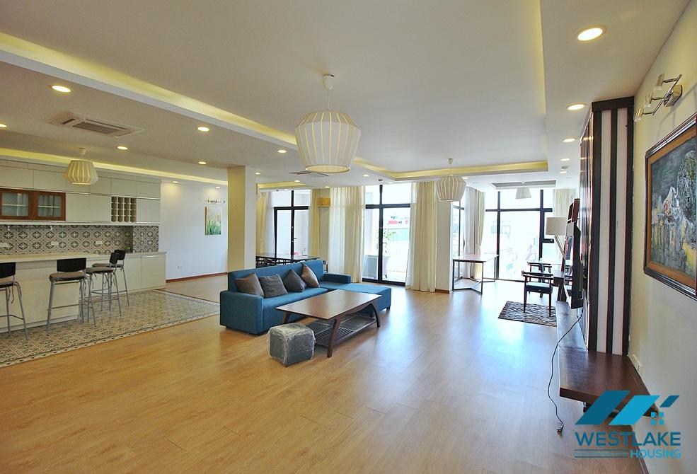 Spacious 04 bedrooms apartment for rent in To Ngoc Van area, Tay Ho, Ha Noi