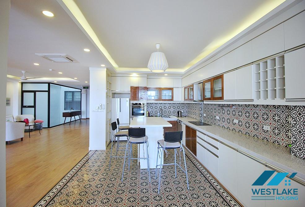 Spacious 04 bedrooms apartment for rent in To Ngoc Van area, Tay Ho, Ha Noi