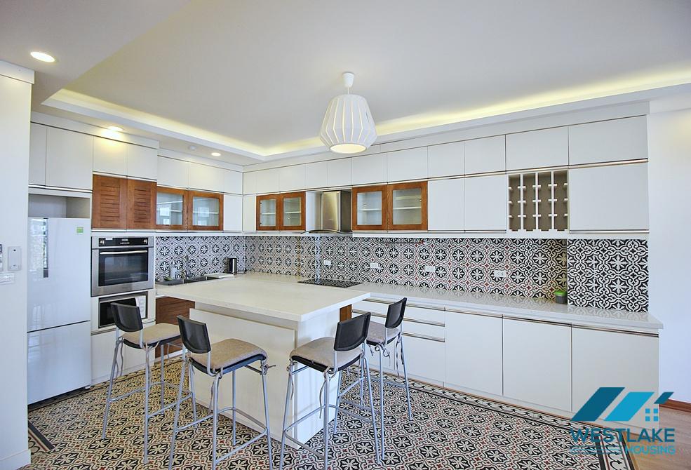 Spacious 04 bedrooms apartment for rent in To Ngoc Van area, Tay Ho, Ha Noi