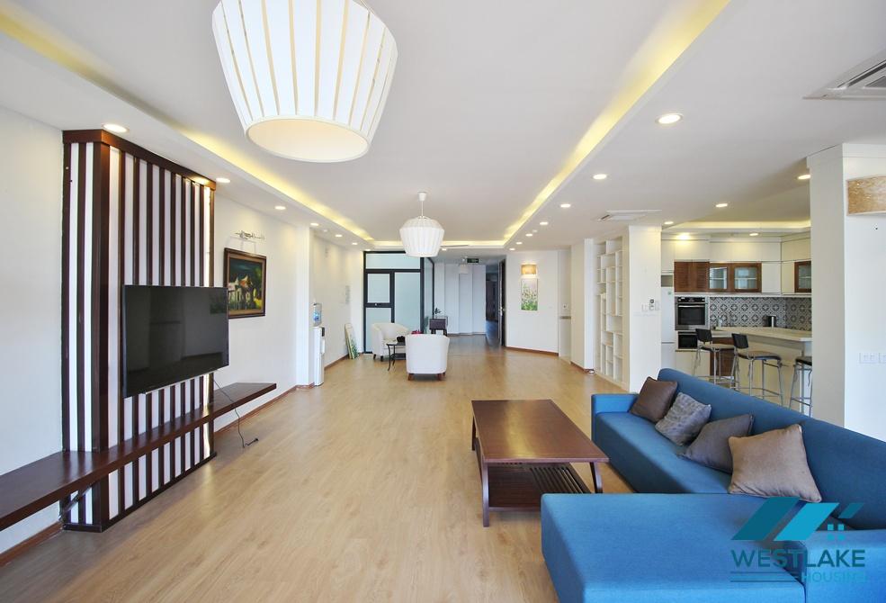Spacious 04 bedrooms apartment for rent in To Ngoc Van area, Tay Ho, Ha Noi