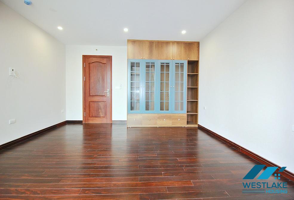 Three bedrooms serviced apartment on high floor for rent on Xuan Dieu street, Tay Ho, Ha Noi