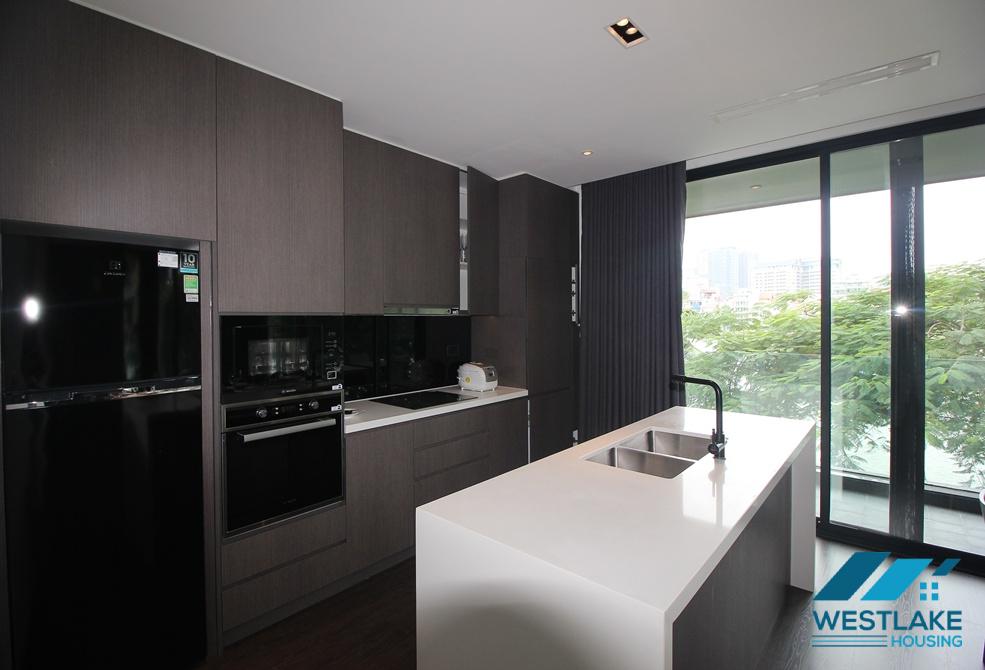 Modern 02 bedrooms apartment with lake view for rent on Tu Hoa street, Tay Ho, Hanoi