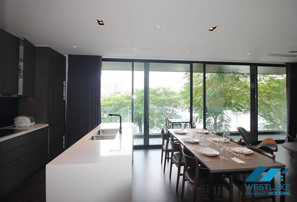 Modern 02 bedrooms apartment with lake view for rent on Tu Hoa street, Tay Ho, Hanoi