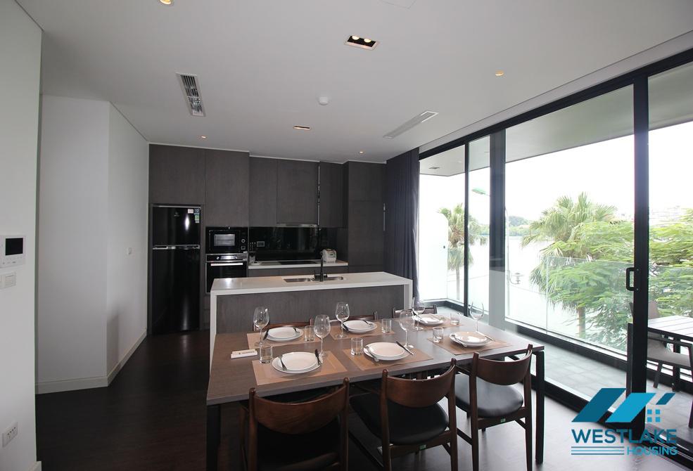 Modern 02 bedrooms apartment with lake view for rent on Tu Hoa street, Tay Ho, Hanoi