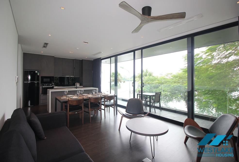 Modern 02 bedrooms apartment with lake view for rent on Tu Hoa street, Tay Ho, Hanoi