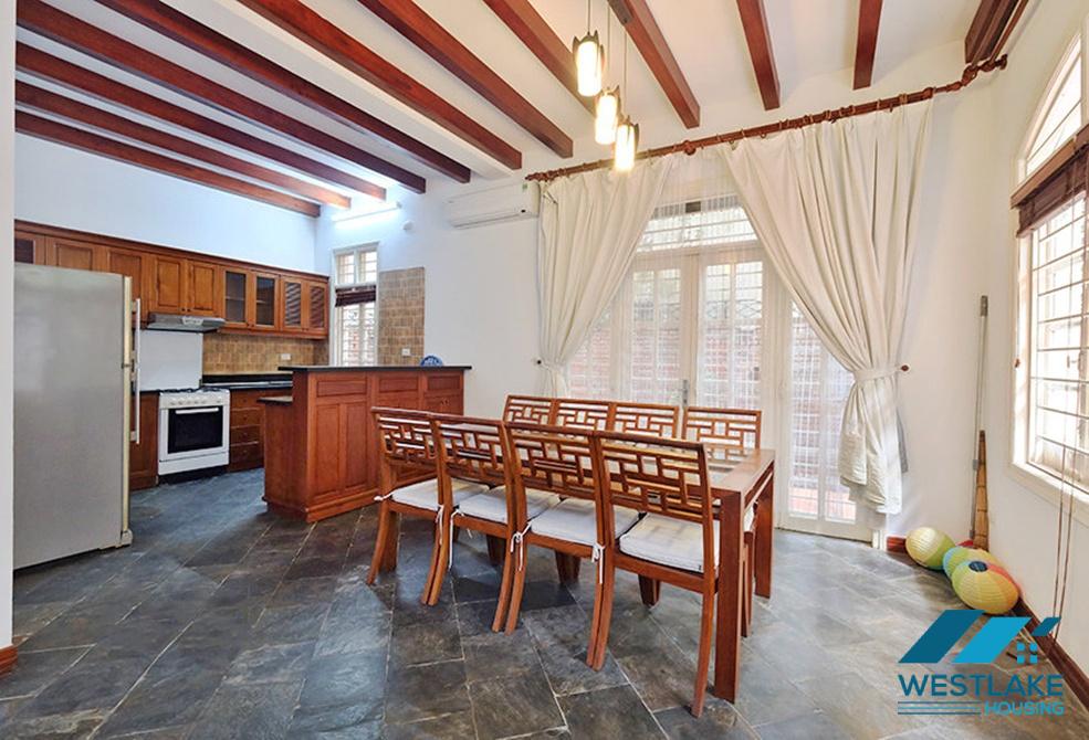 Spacious four bedrooms house for rent in Tay Ho, Ha Noi