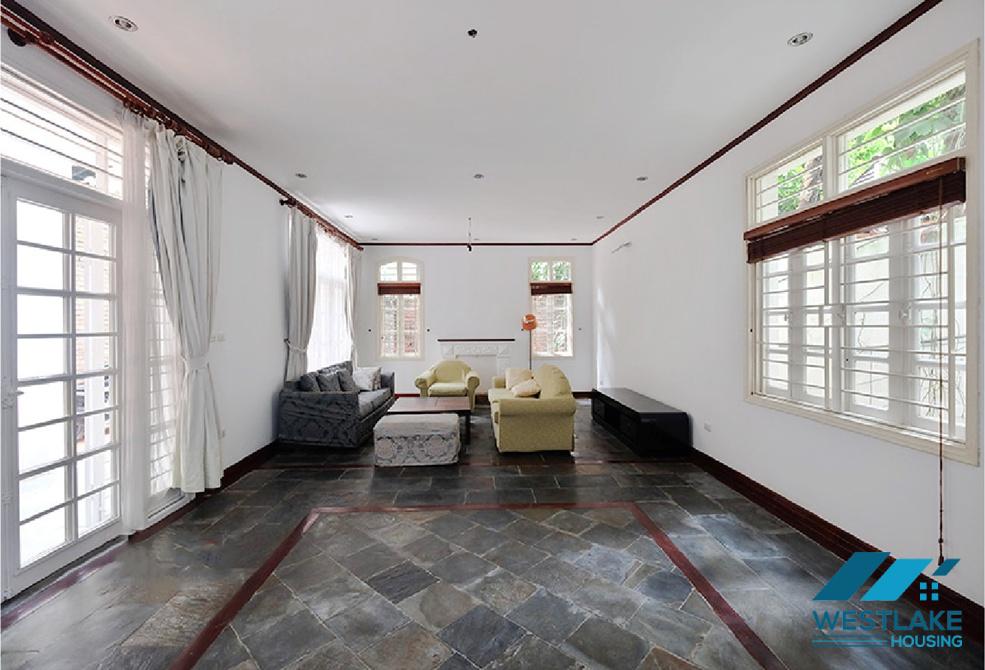 Spacious four bedrooms house for rent in Tay Ho, Ha Noi