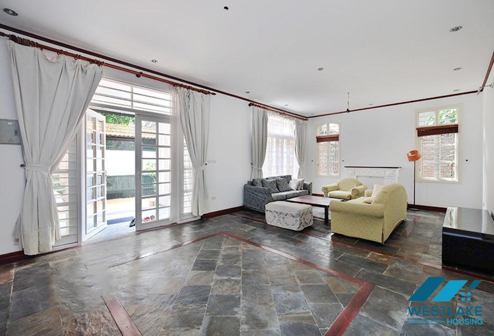 Spacious four bedrooms house for rent in Tay Ho, Ha Noi