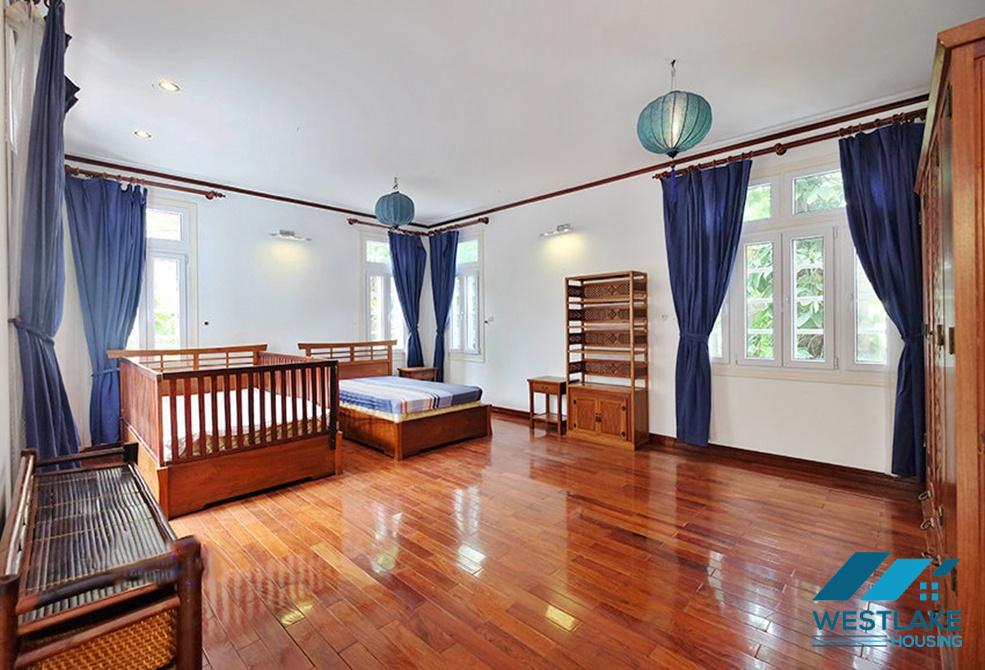 Spacious four bedrooms house for rent in Tay Ho, Ha Noi