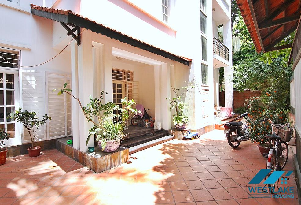 Spacious four bedrooms house for rent in Tay Ho, Ha Noi