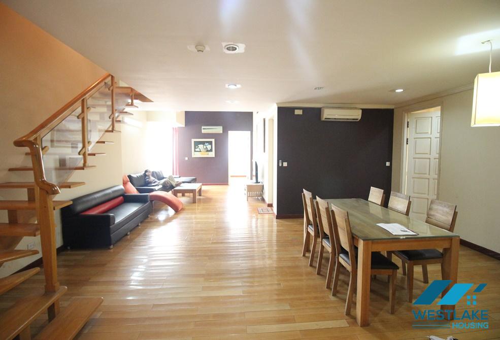 A duplex apartment for rent in E building of Cipputra International Ha Noi City