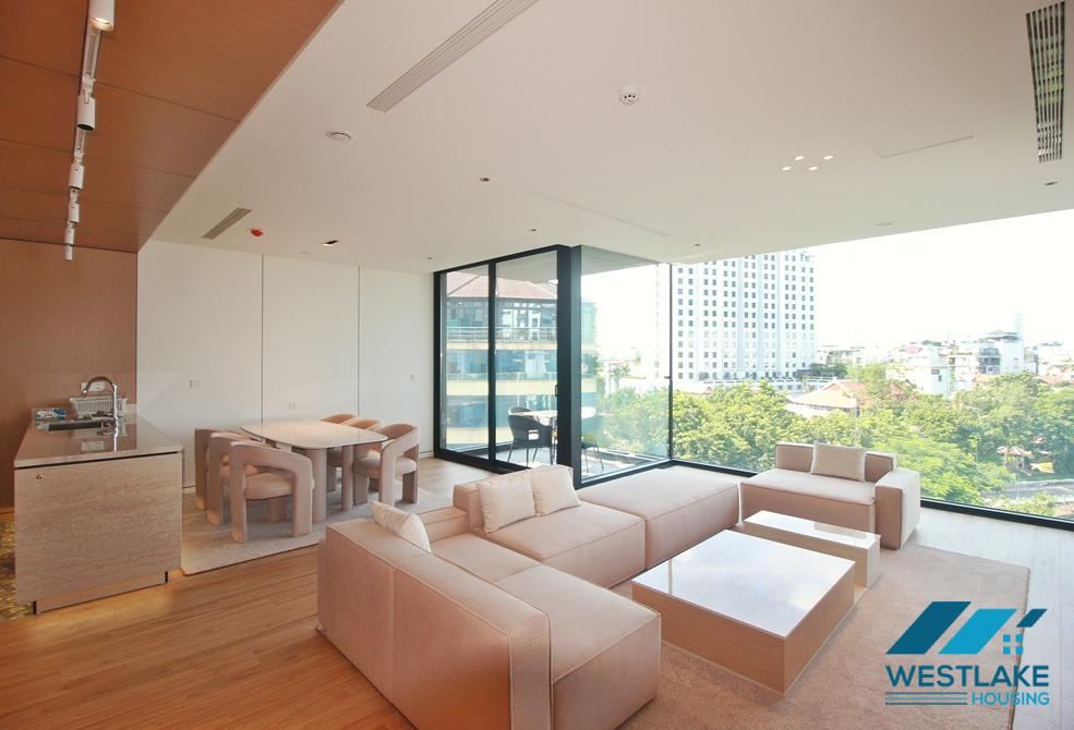 Brand new and modern 02 bedrooms apartment with amazing lake view for rent in Tay Ho, Ha Noi