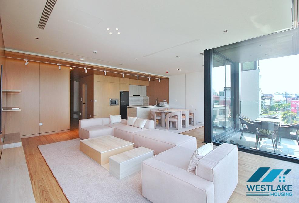 Brand new and modern 02 bedrooms apartment with amazing lake view for rent in Tay Ho, Ha Noi