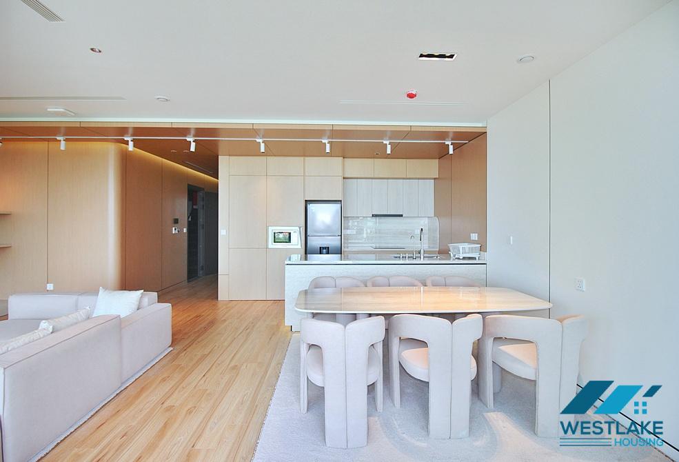 Brand new and modern 02 bedrooms apartment with amazing lake view for rent in Tay Ho, Ha Noi