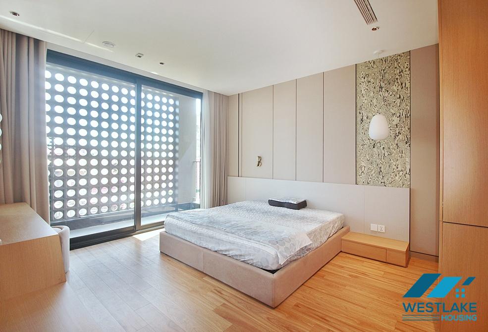 Brand new and modern 02 bedrooms apartment with amazing lake view for rent in Tay Ho, Ha Noi