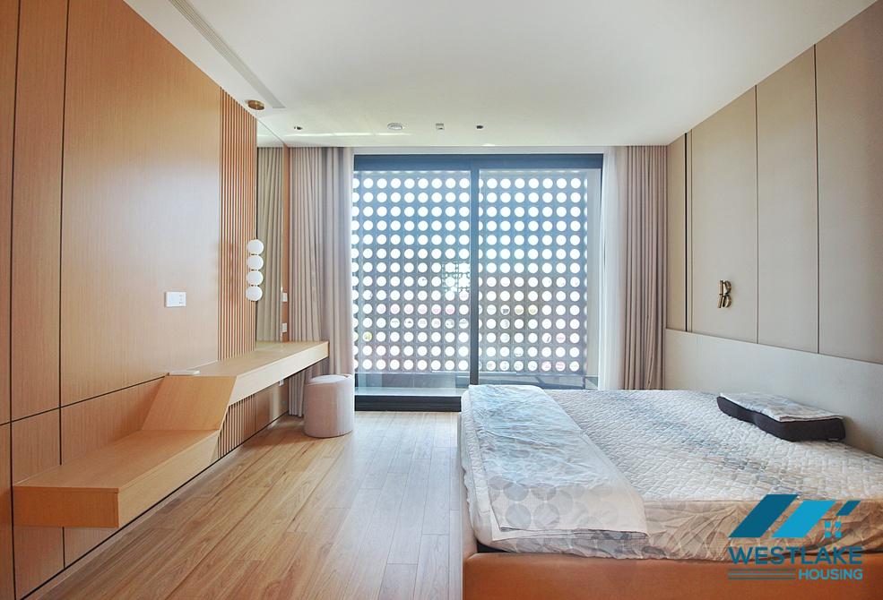 Brand new and modern 02 bedrooms apartment with amazing lake view for rent in Tay Ho, Ha Noi