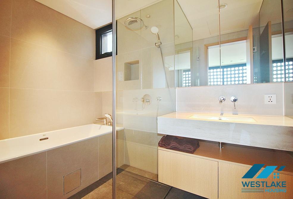 Brand new and modern 02 bedrooms apartment with amazing lake view for rent in Tay Ho, Ha Noi