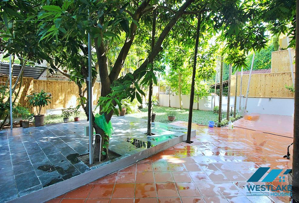 Beautiful garden and swimming pool house for rent in Tay Ho, Ha Noi