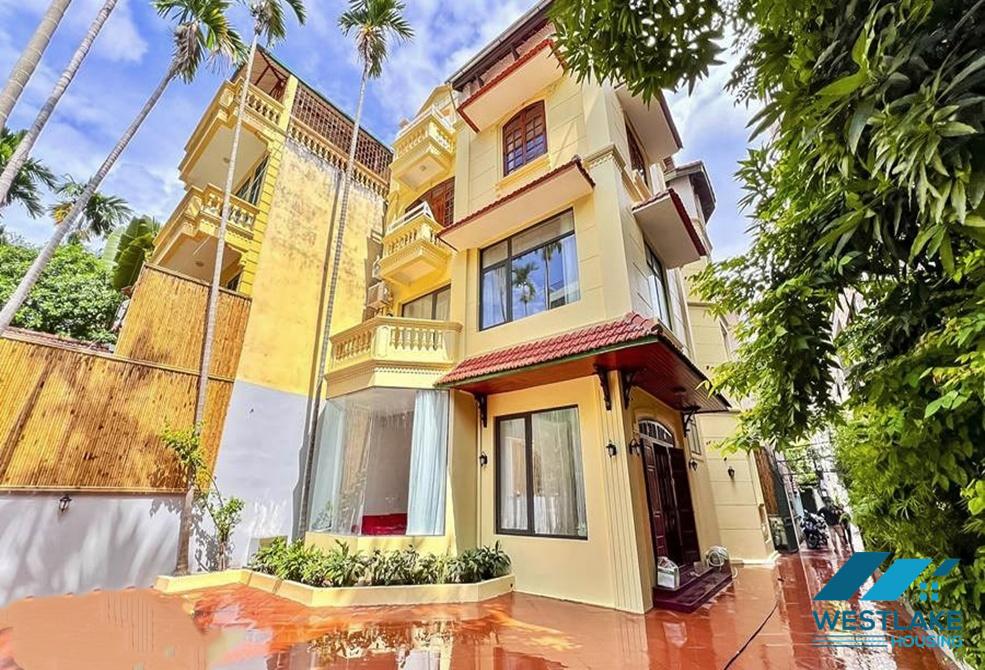 Beautiful garden and swimming pool house for rent in Tay Ho, Ha Noi