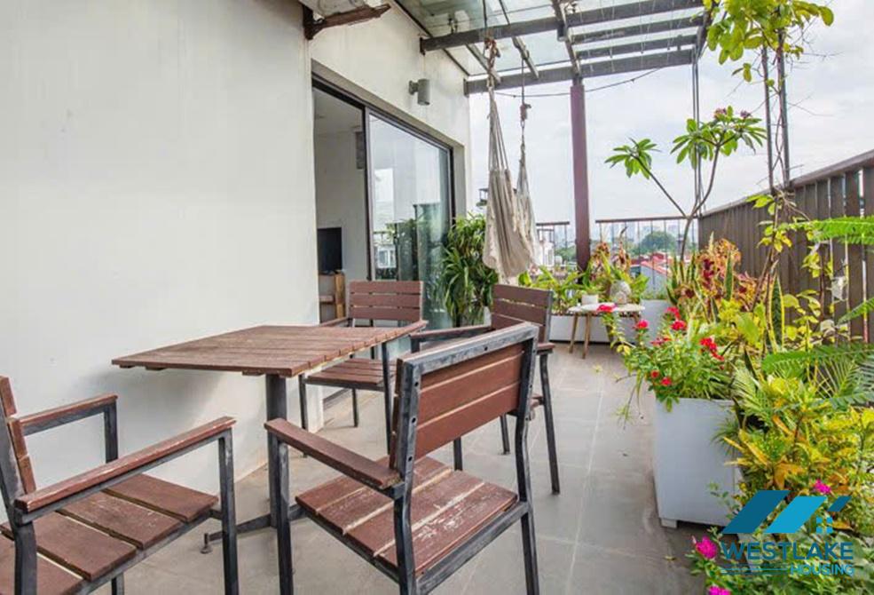 A 1 bedroom apartment with big balcony for rent in Tay Ho, Ha Noi