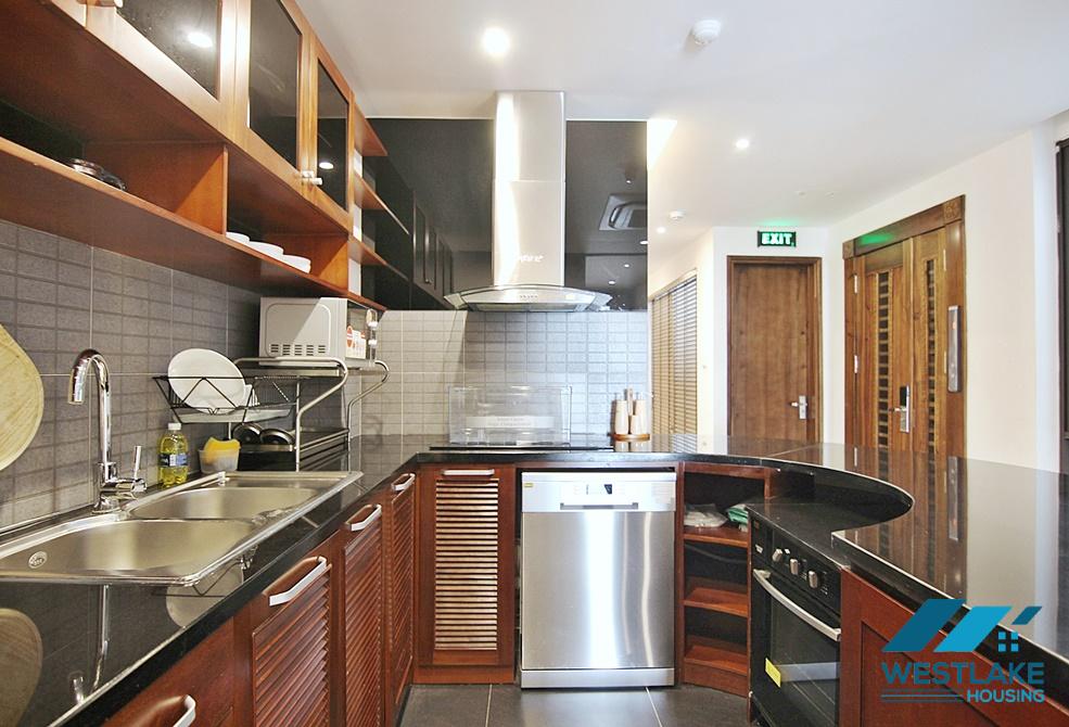 A 4 bedroom apartment with beautiful lake view in Xuan Dieu, Tay Ho
