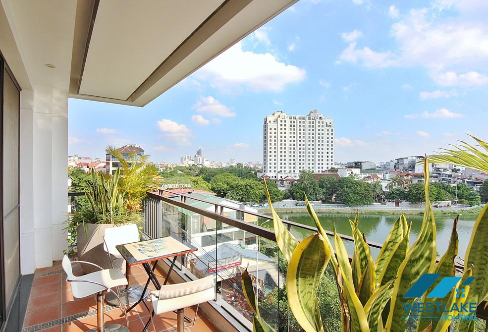 A 4 bedroom apartment with beautiful lake view in Xuan Dieu, Tay Ho