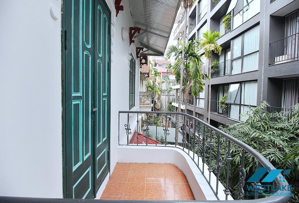 French colonial house with swimming pool for rent in Westlake area, Tay Ho, Ha Noi