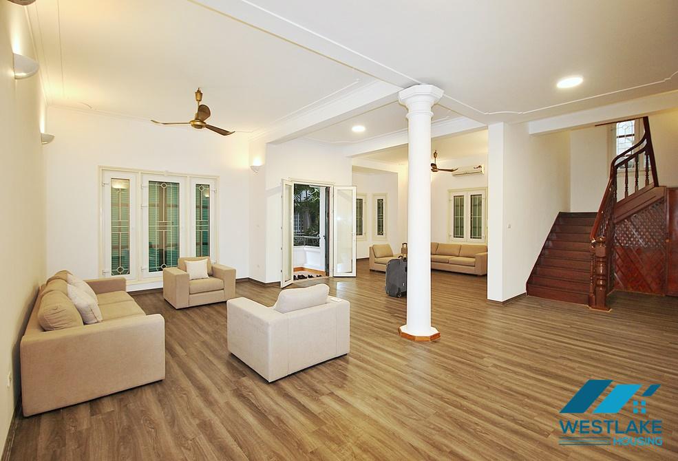 French colonial house with swimming pool for rent in Westlake area, Tay Ho, Ha Noi